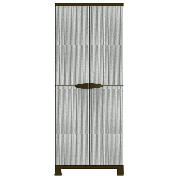 plastskab 68x39x171,5 cm rattandesign plastik