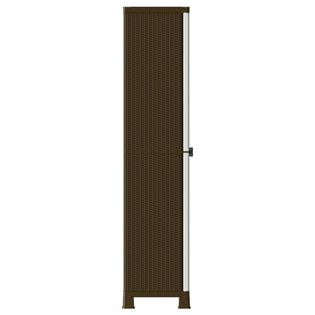 plastskab 68x39x171,5 cm rattandesign plastik