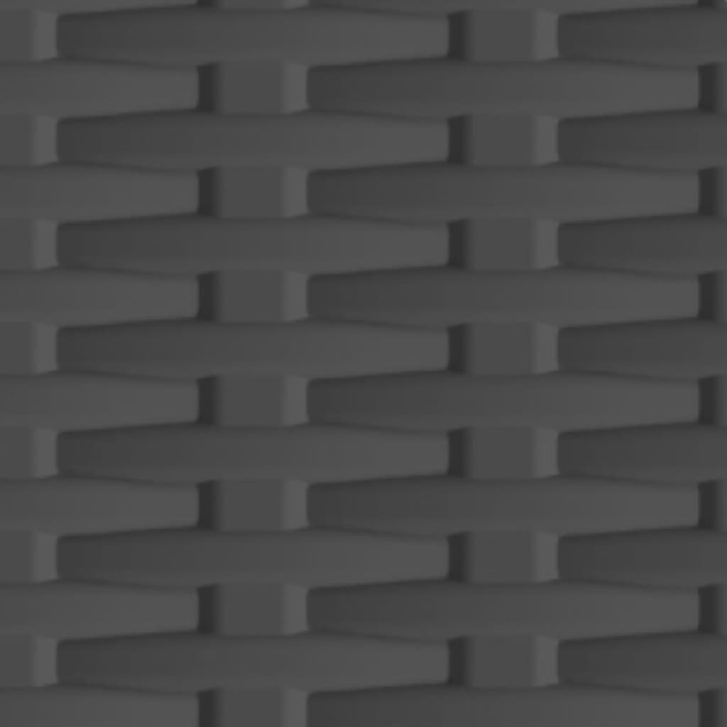 plastskab 68x39x171,5 cm rattandesign plastik