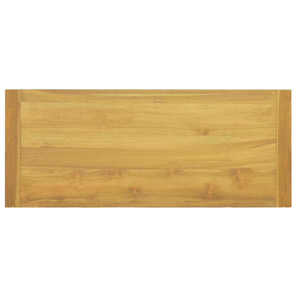 væghængt badeværelsesskab 110x45x35 cm massivt teaktræ