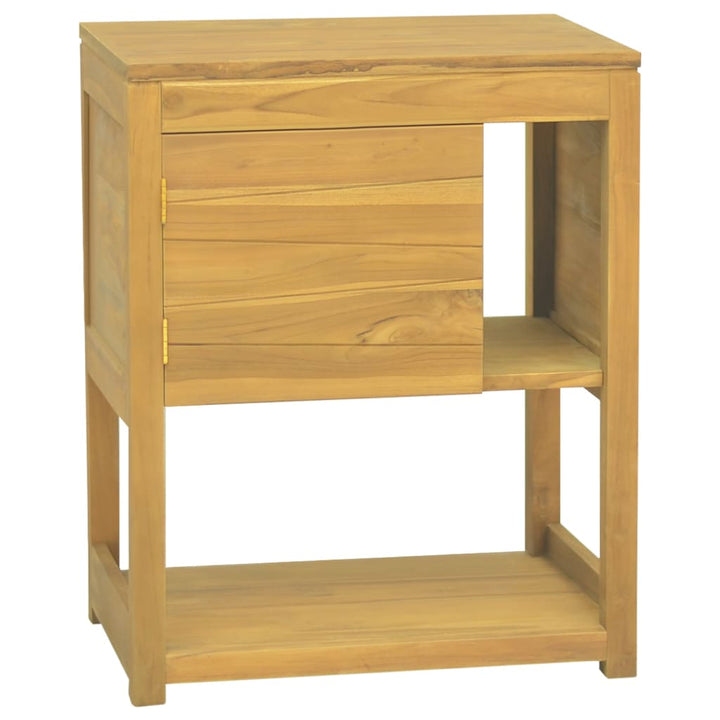 badeværelsesskab 60x40x75 cm massivt teaktræ