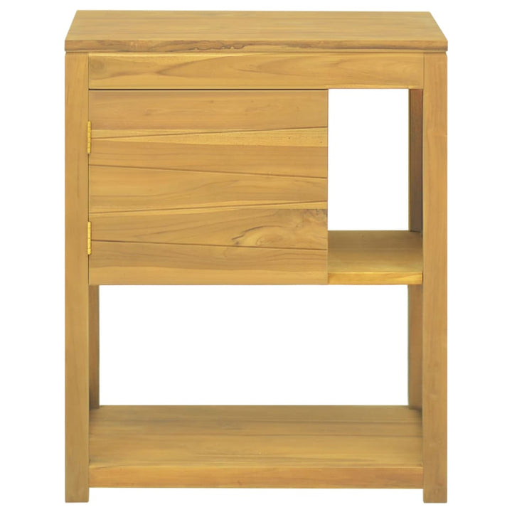 badeværelsesskab 60x40x75 cm massivt teaktræ
