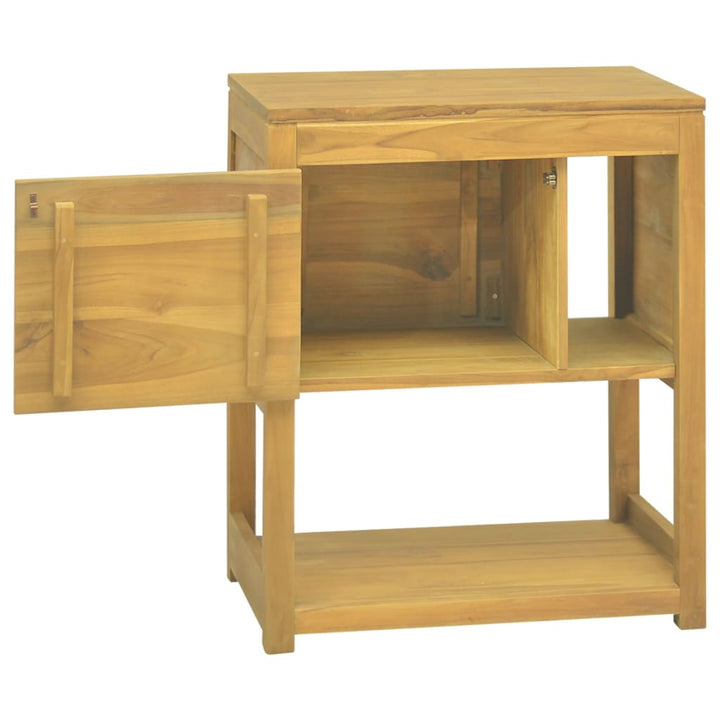 badeværelsesskab 60x40x75 cm massivt teaktræ