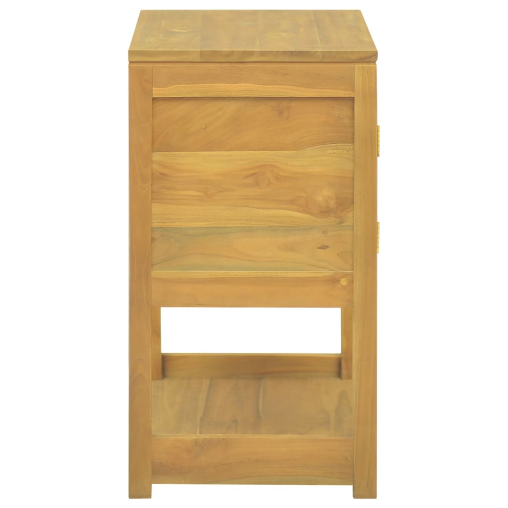 badeværelsesskab 60x40x75 cm massivt teaktræ