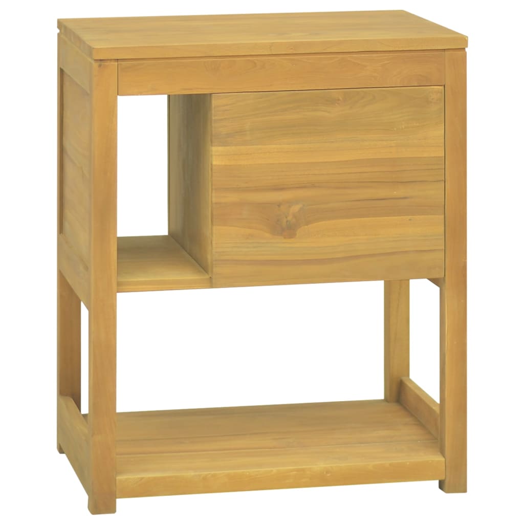badeværelsesskab 60x40x75 cm massivt teaktræ