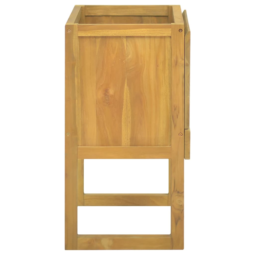 badeværelsesskab 60x40x75 cm massivt teaktræ