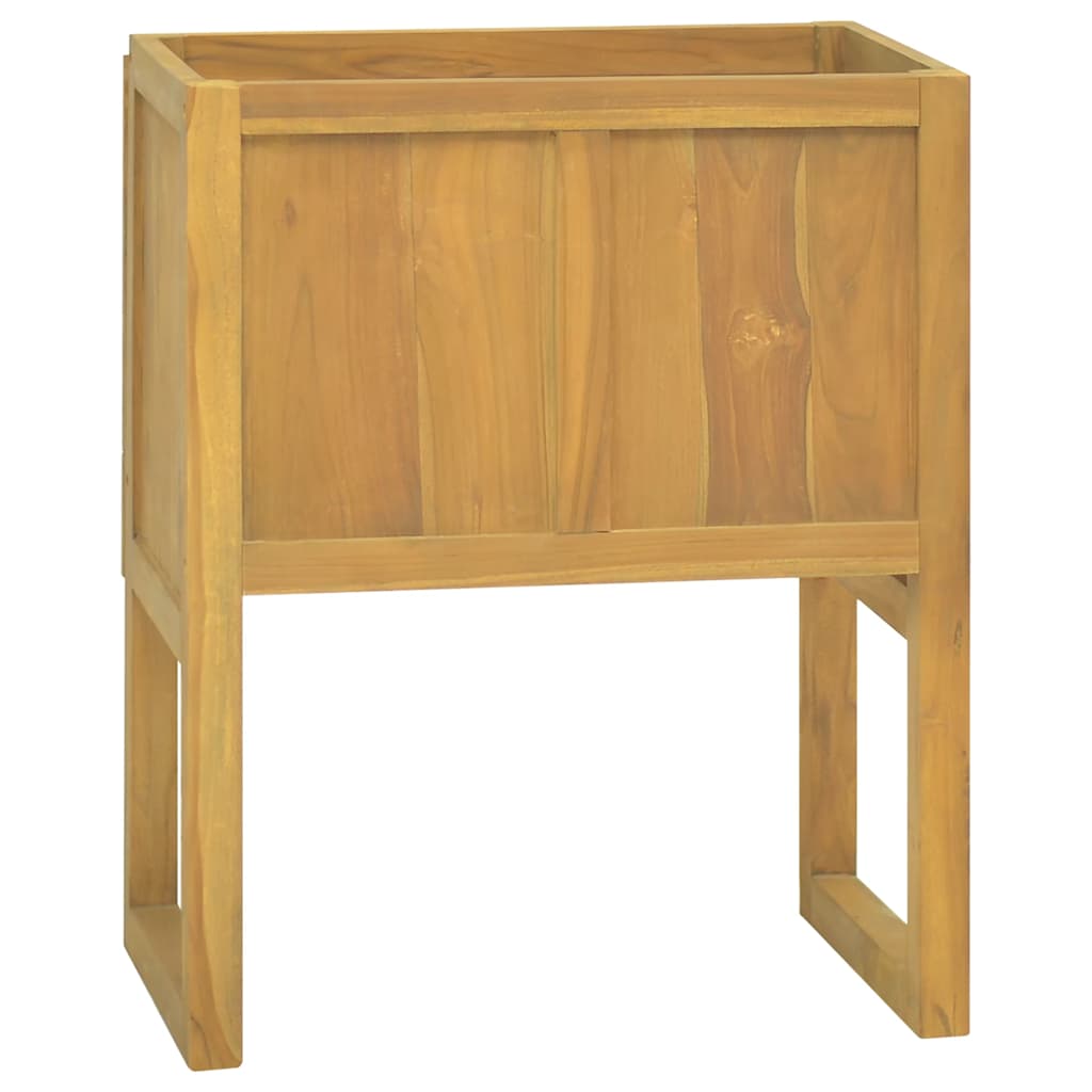 badeværelsesskab 60x40x75 cm massivt teaktræ