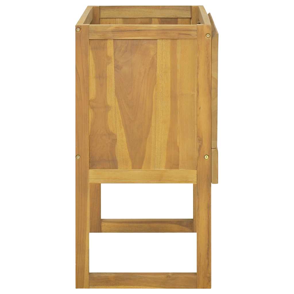 badeværelsesskab 90x40x75,5 cm massivt teaktræ