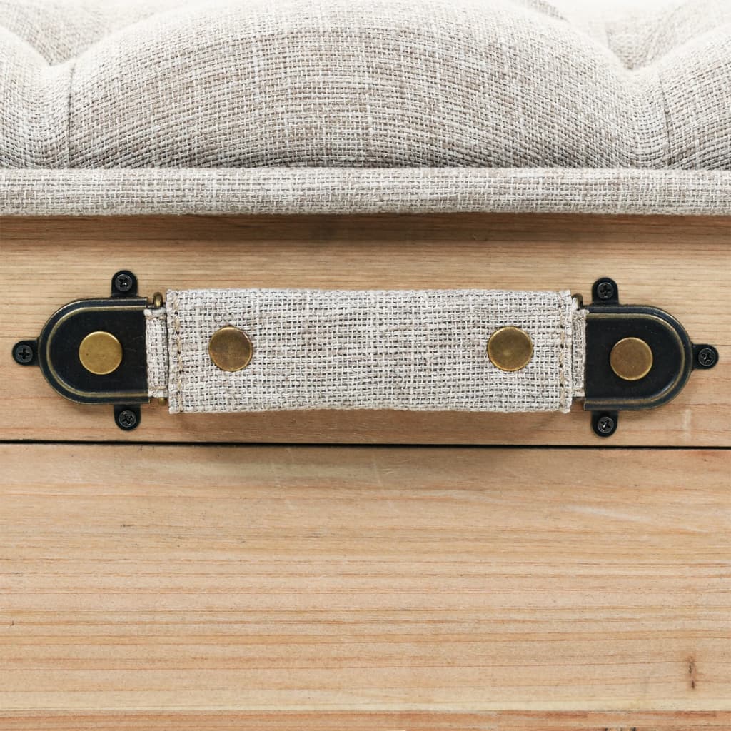 opbevaringsbænk 110 cm massivt grantræ