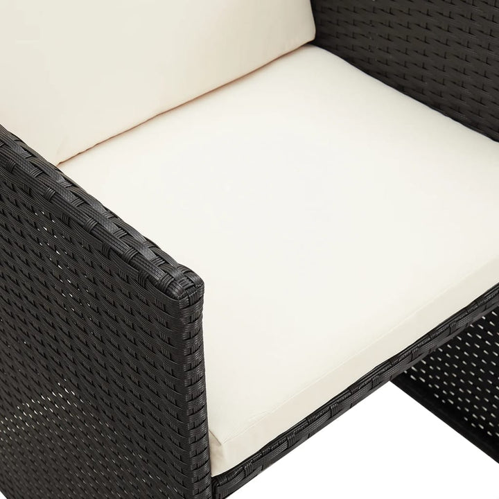havestole 4 stk. polyrattan sort