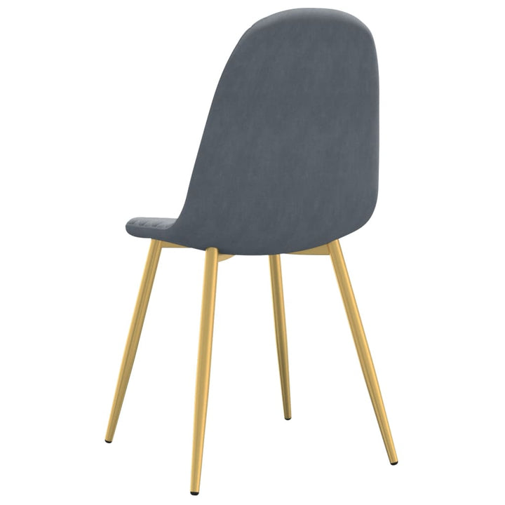 spisebordsstole 6 stk. velour mørkegrøn