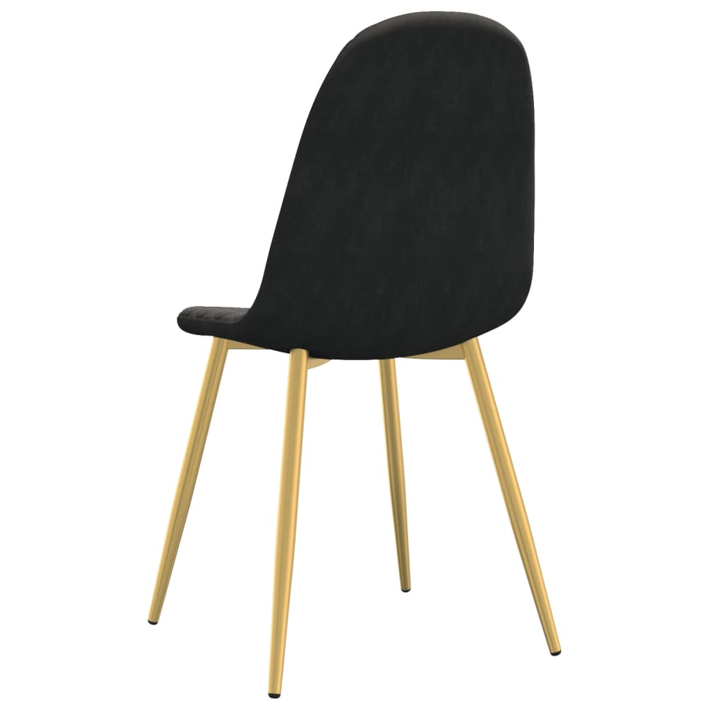 spisebordsstole 6 stk. velour sort