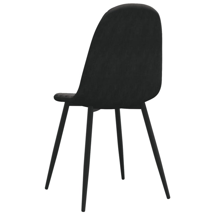 spisebordsstole 6 stk. velour sort