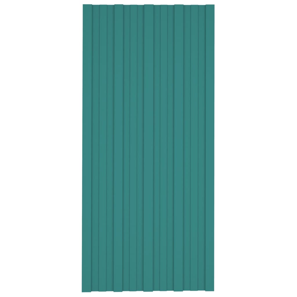 tagplader 36 stk. 100x45 cm galvaniseret stål grøn
