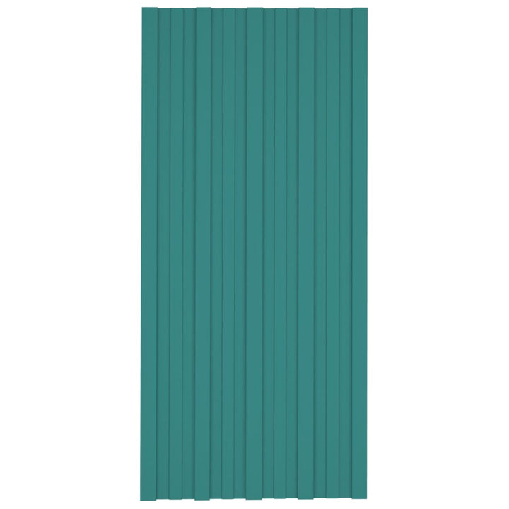 tagplader 36 stk. 100x45 cm galvaniseret stål grøn