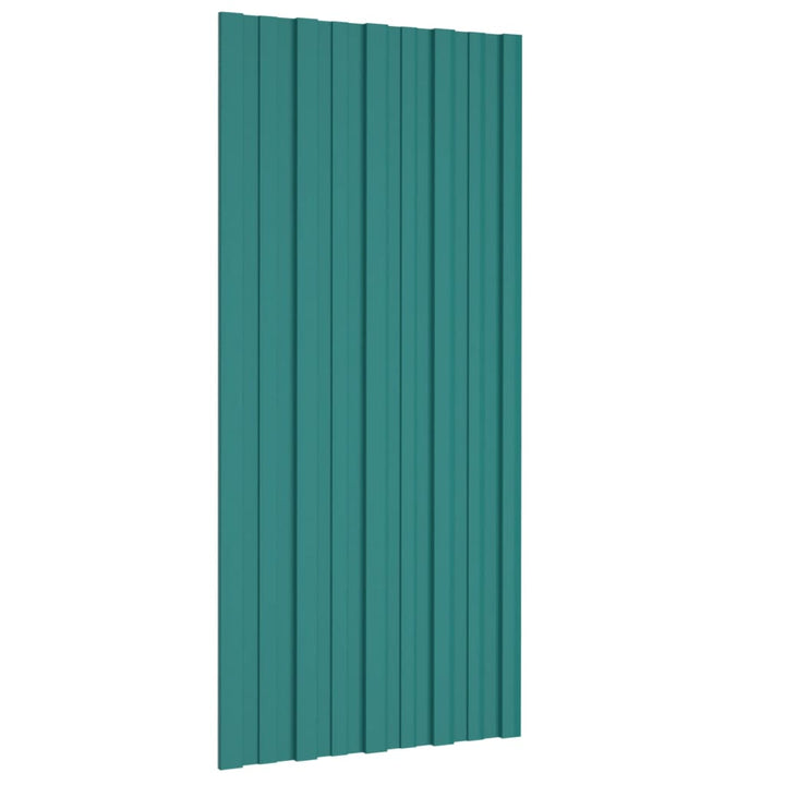 tagplader 36 stk. 100x45 cm galvaniseret stål grøn