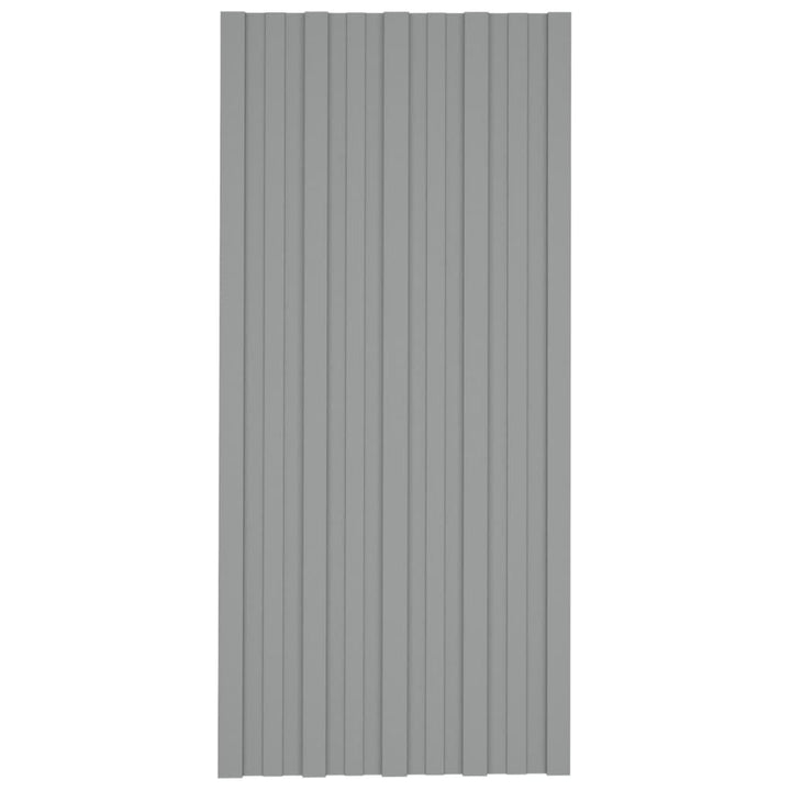 tagplader 36 stk. 100x45 cm galvaniseret stål grå