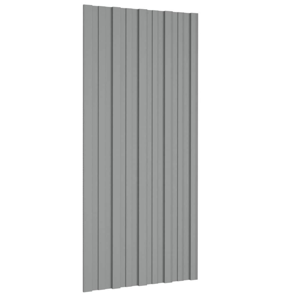 tagplader 36 stk. 100x45 cm galvaniseret stål grå