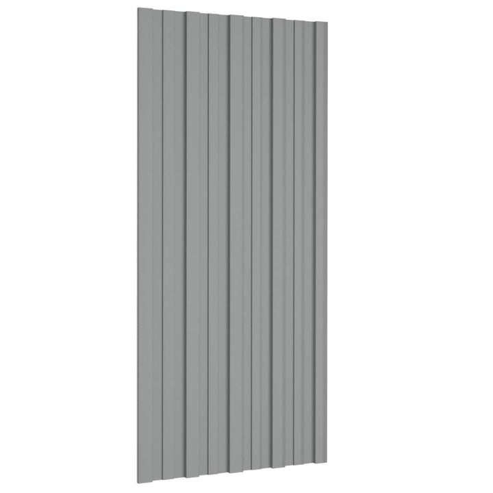tagplader 36 stk. 100x45 cm galvaniseret stål grå