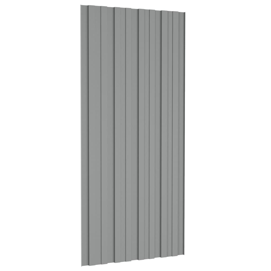 tagplader 36 stk. 100x45 cm galvaniseret stål grå