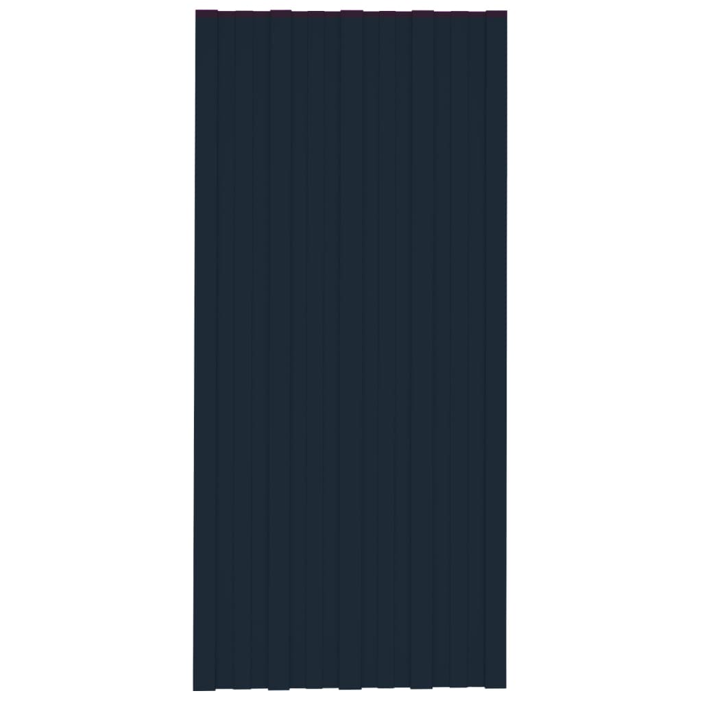 tagplader 36 stk. 100x45 cm galvaniseret stål antracitgrå