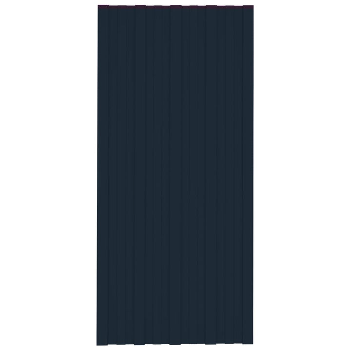 tagplader 36 stk. 100x45 cm galvaniseret stål antracitgrå