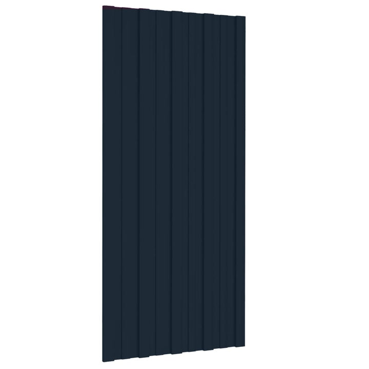 tagplader 36 stk. 100x45 cm galvaniseret stål antracitgrå