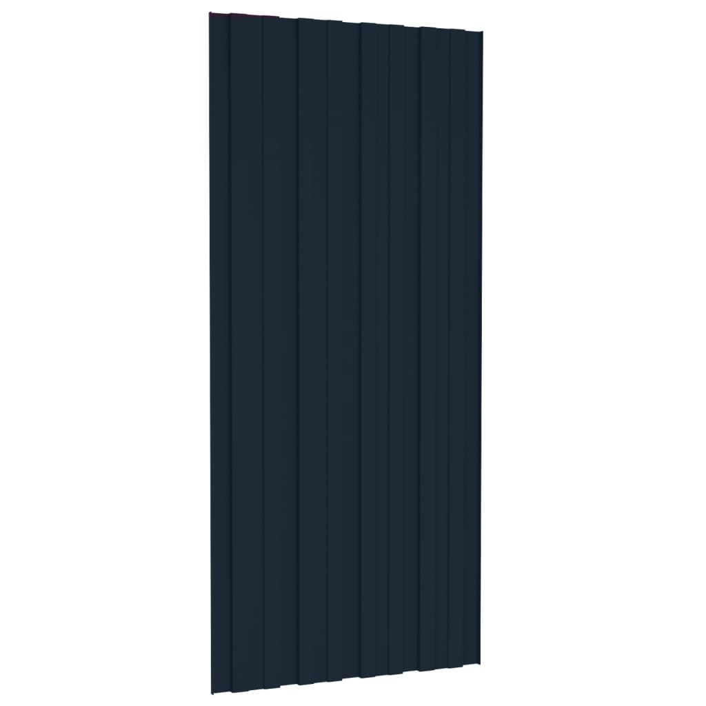 tagplader 36 stk. 100x45 cm galvaniseret stål antracitgrå
