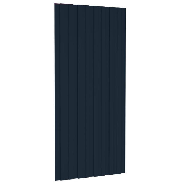 tagplader 36 stk. 100x45 cm galvaniseret stål antracitgrå