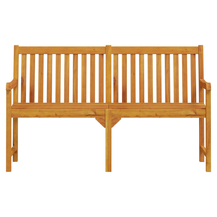 havebænk 150 cm massivt akacietræ