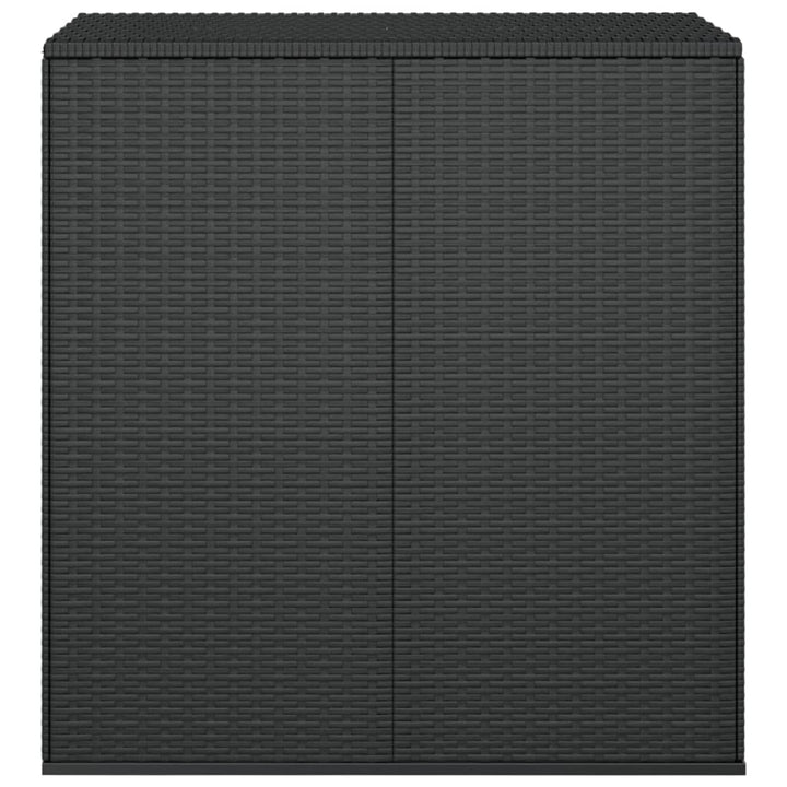 hyndeboks 100x49x103,5 cm polyrattan sort
