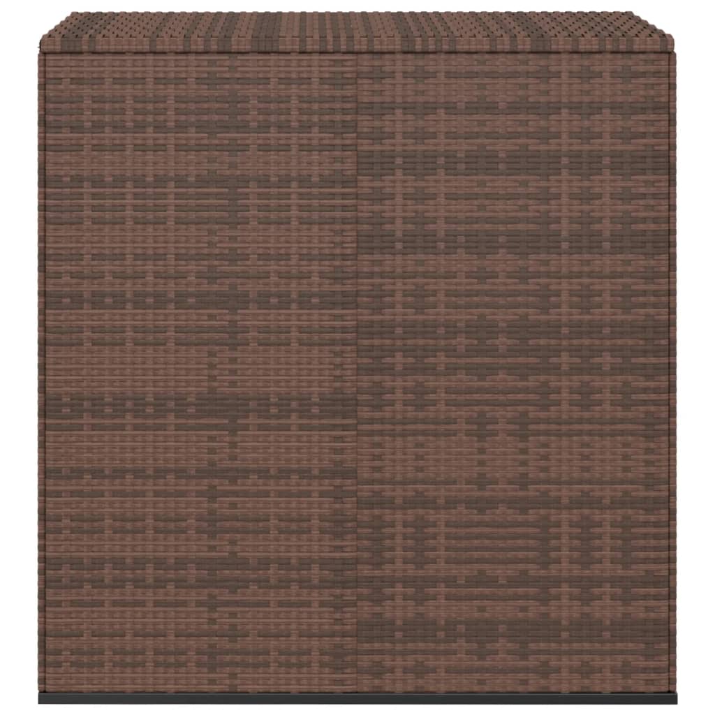 hyndeboks 100x49x103,5 cm polyrattan brun