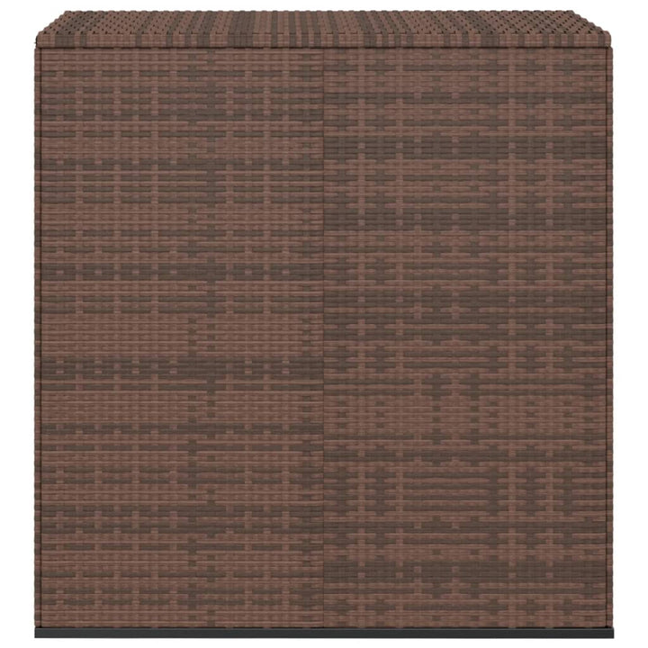 hyndeboks 100x49x103,5 cm polyrattan brun