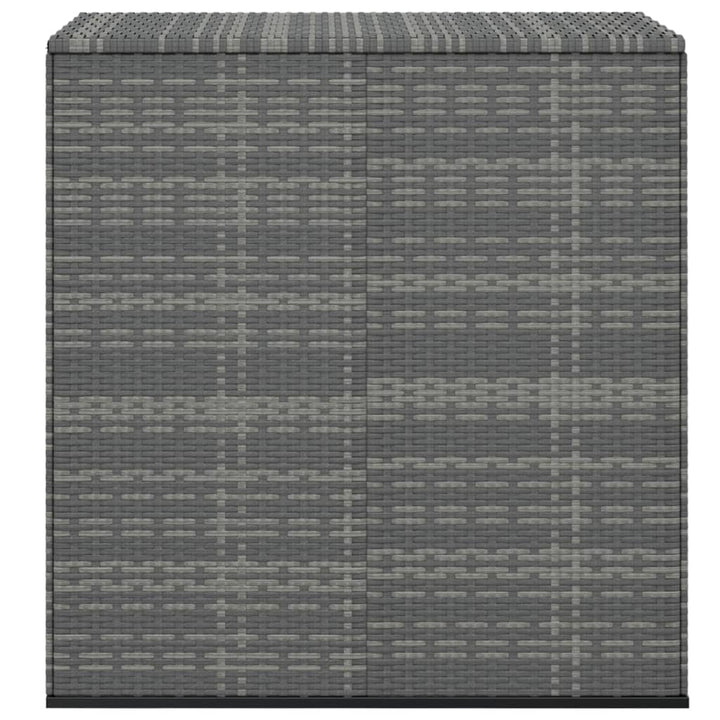 hyndeboks 100x49x103,5 cm polyrattan grå