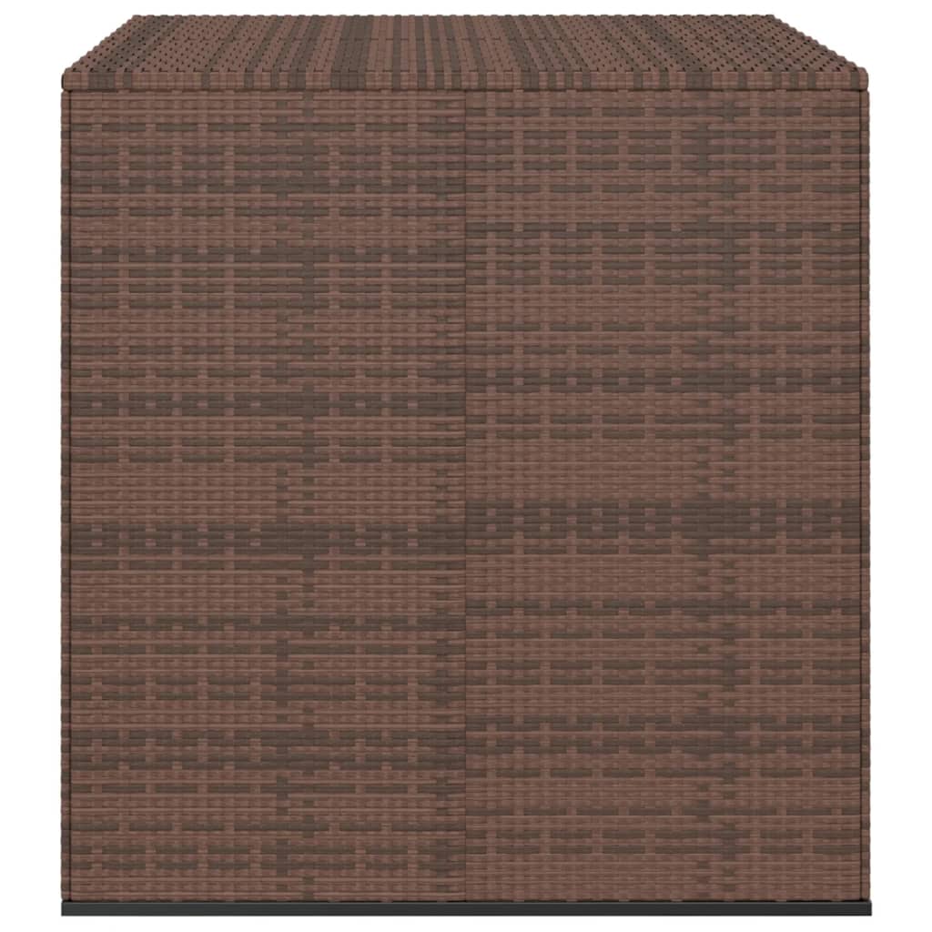 hyndeboks 100x97,5x104 cm polyrattan brun