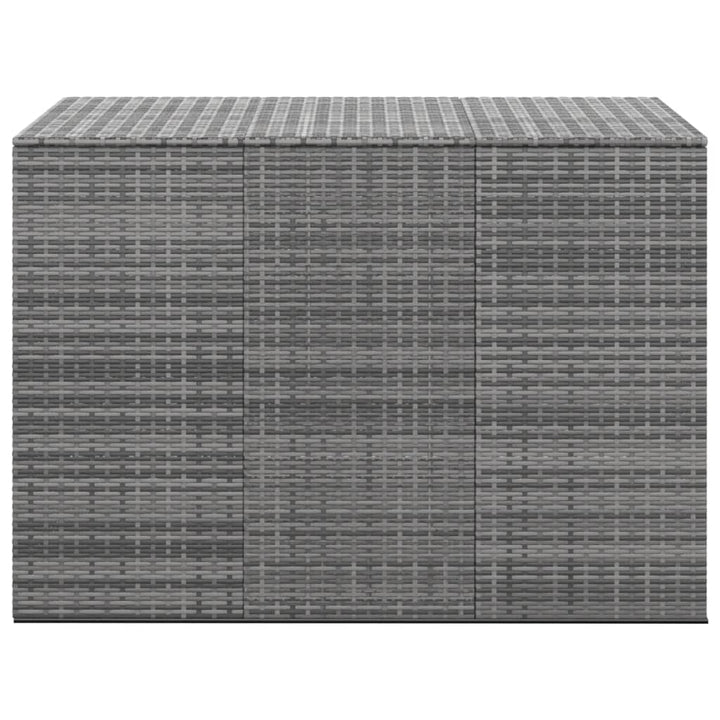 hyndeboks 145x100x103 cm polyrattan grå