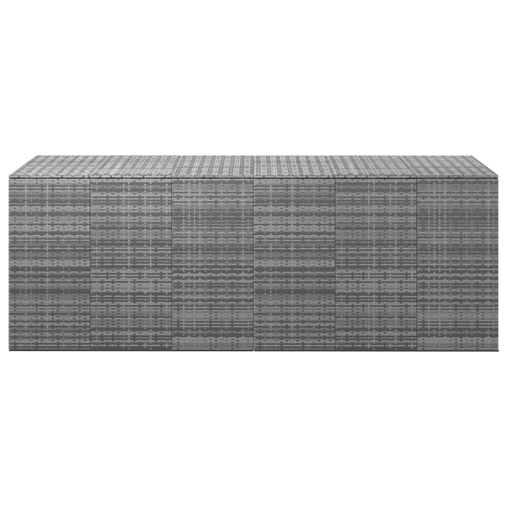 hyndeboks 291x100,5x104 cm polyrattan grå