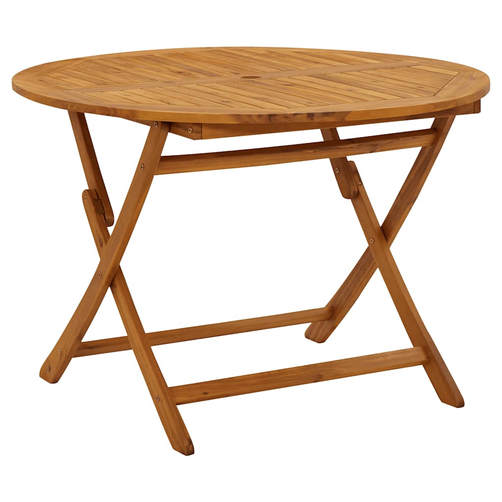 foldbart havebord 110 cm massivt akacietræ