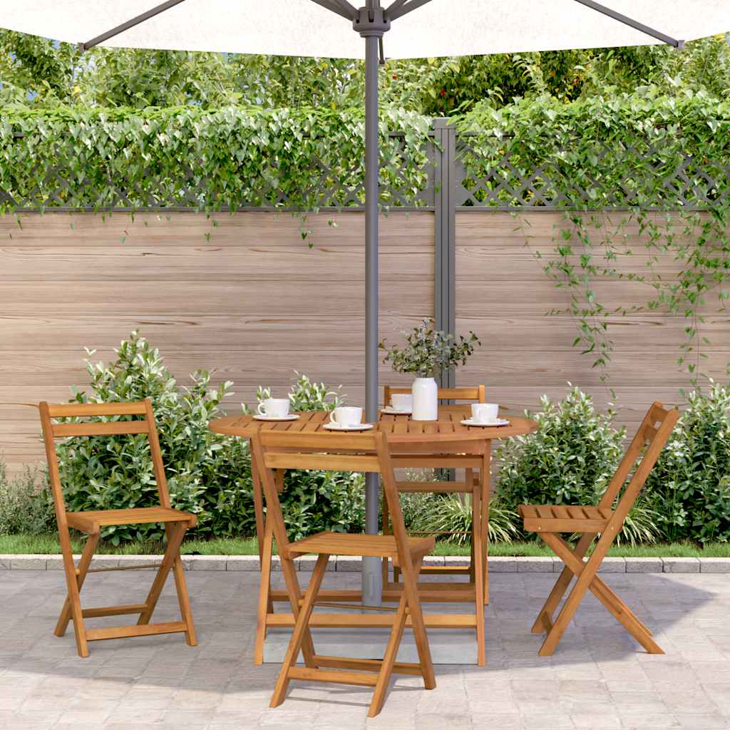 foldbart havebord 110 cm massivt akacietræ