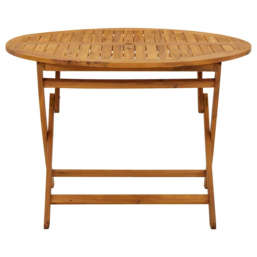 foldbart havebord 110 cm massivt akacietræ