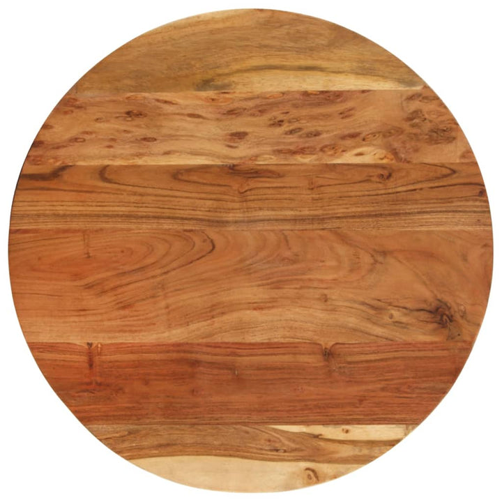 sidebord 60x(42-62) cm massivt akacietræ og støbejern