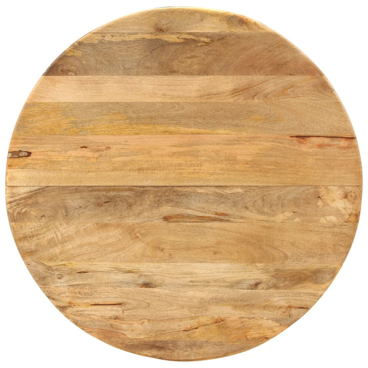 spisebord Ø110x78 cm massivt mangotræ og stål