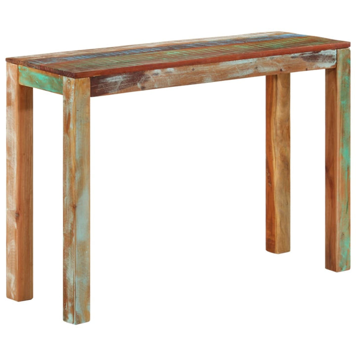 konsolbord 110x35x76 cm massivt genbrugstræ