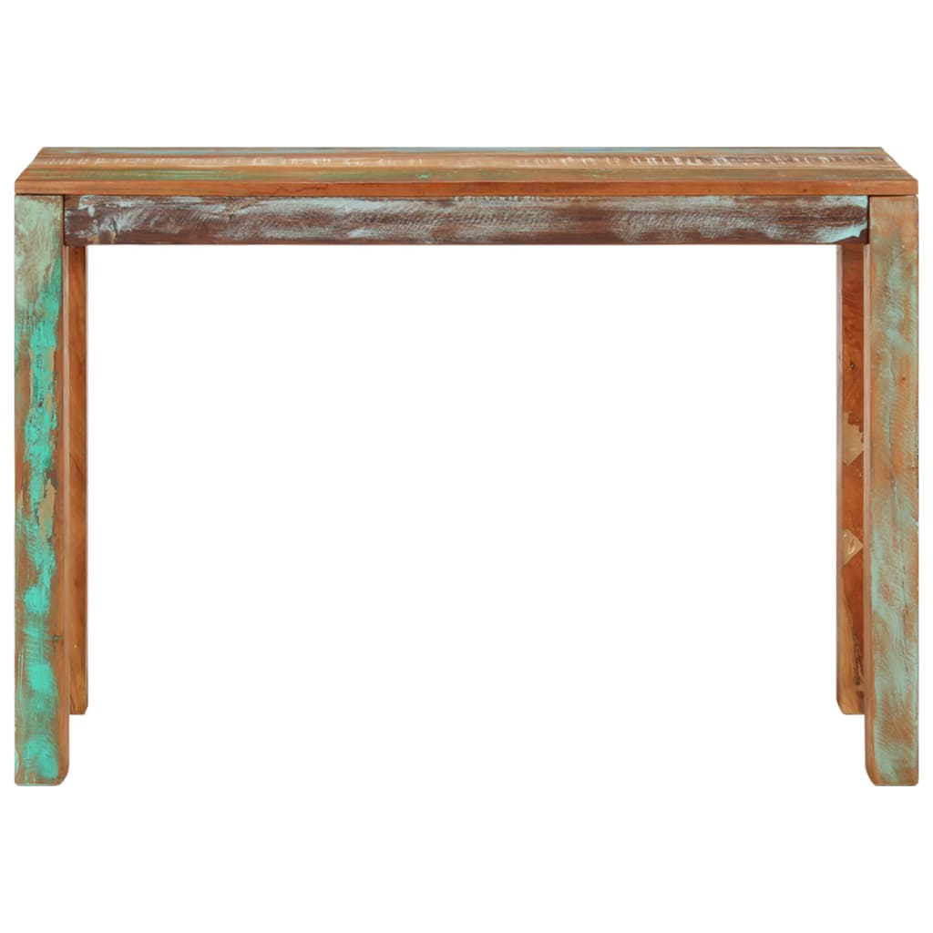 konsolbord 110x35x76 cm massivt genbrugstræ