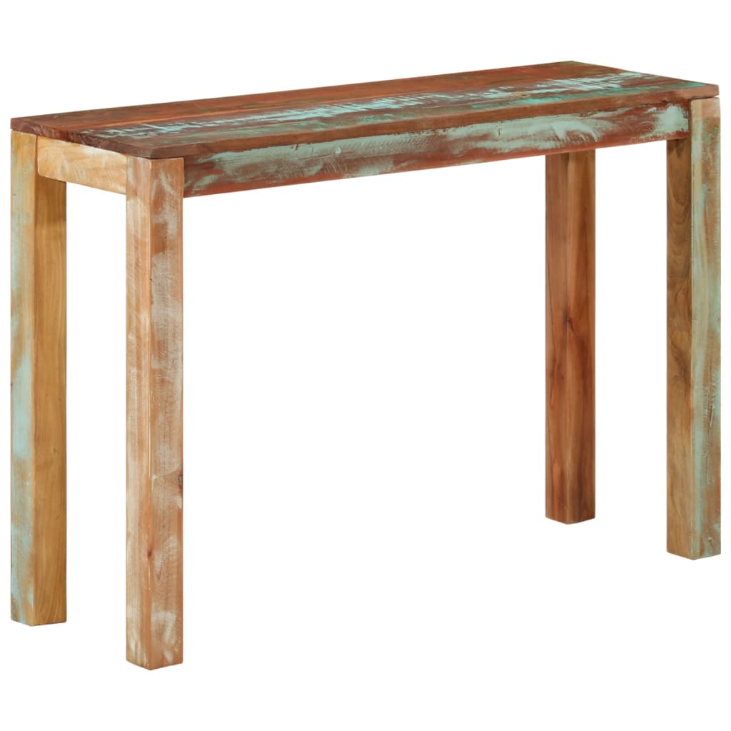 konsolbord 110x35x76 cm massivt genbrugstræ