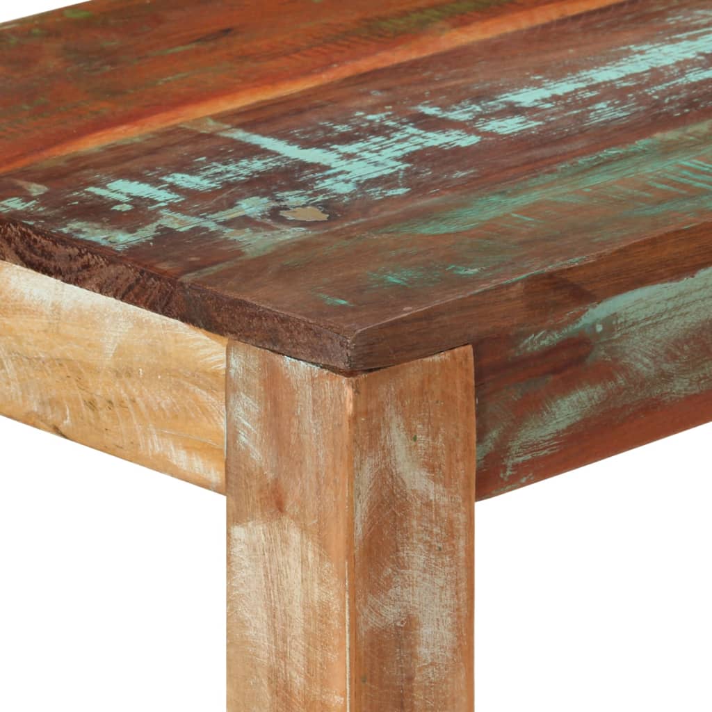 konsolbord 110x35x76 cm massivt genbrugstræ