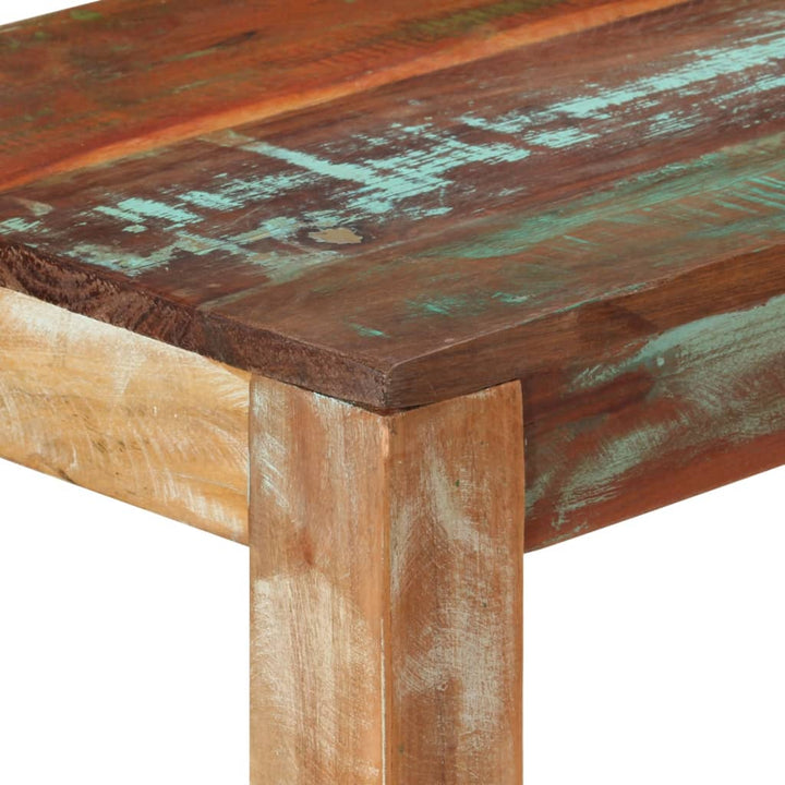 konsolbord 110x35x76 cm massivt genbrugstræ