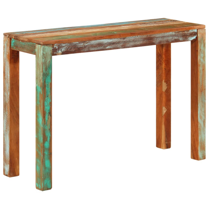 konsolbord 110x35x76 cm massivt genbrugstræ