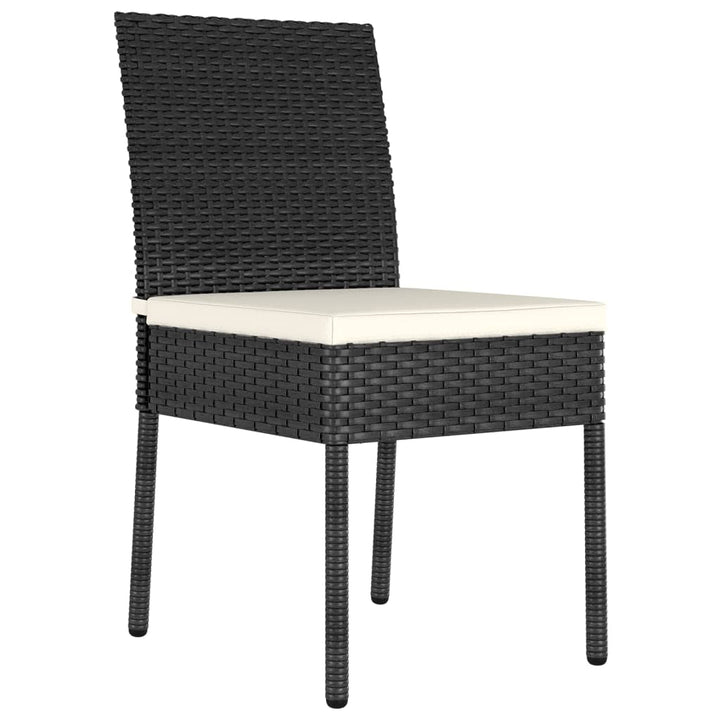 havestole 4 stk. polyrattan sort