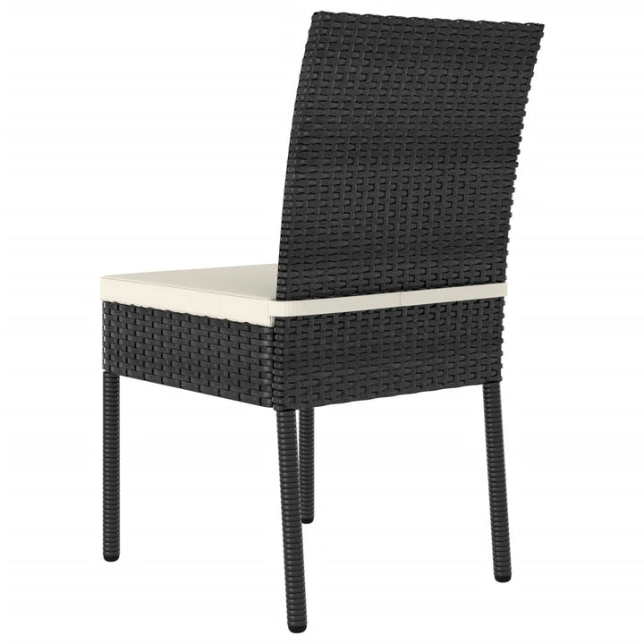 havestole 4 stk. polyrattan sort